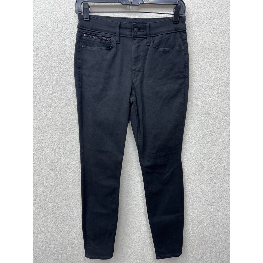 Athleta Jeans Womens Size 4P Black Flex Ultra Skinny Jeans Fall Winter Dark Wash